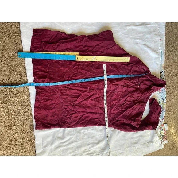 Weathervane 100% Silk Buttons Down Blouse Women Size M - Picture 2 of 5